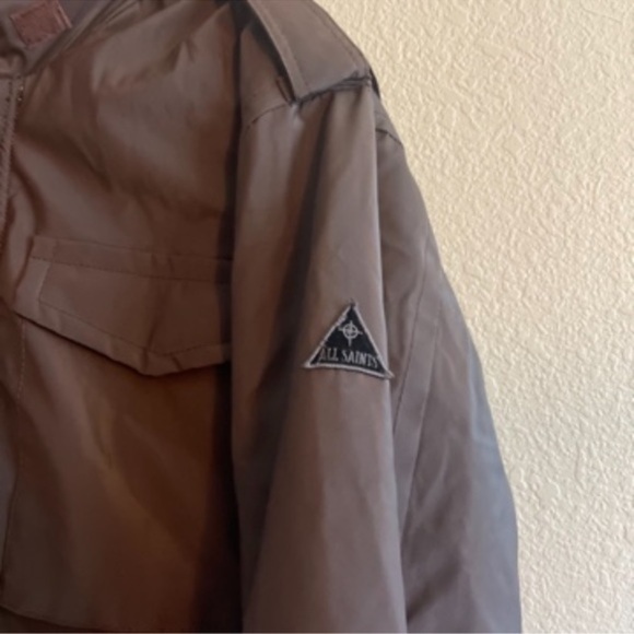 All Saints Heavy Winter Field Jacket with Zip In Liner Men's Size Medium - Picture 3 of 15